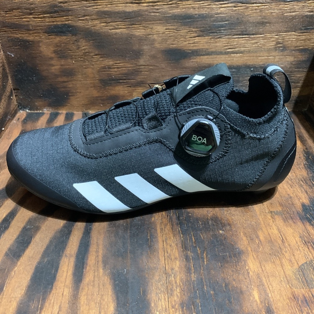 BRAND NEW Adidasโ "The Road" BOA Low Men's Cycling Shoes Black/White HQ6713 5.5